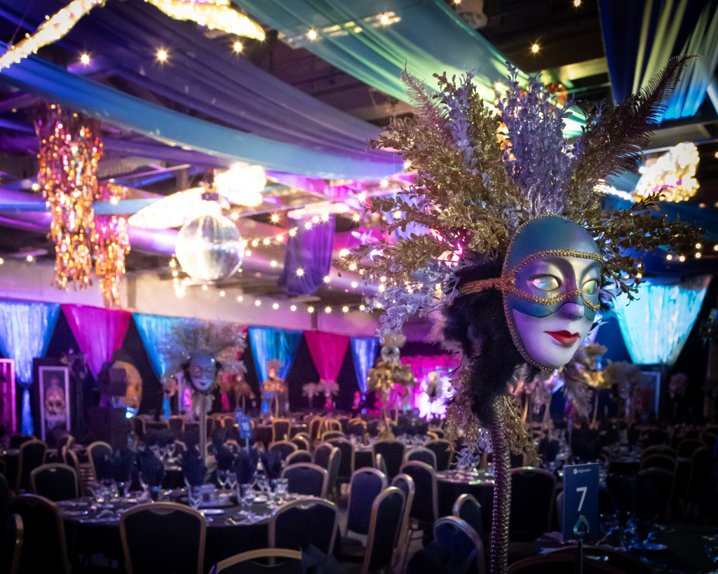 Masquerade ball elegant setup